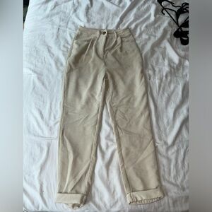 Corduroy cream pants